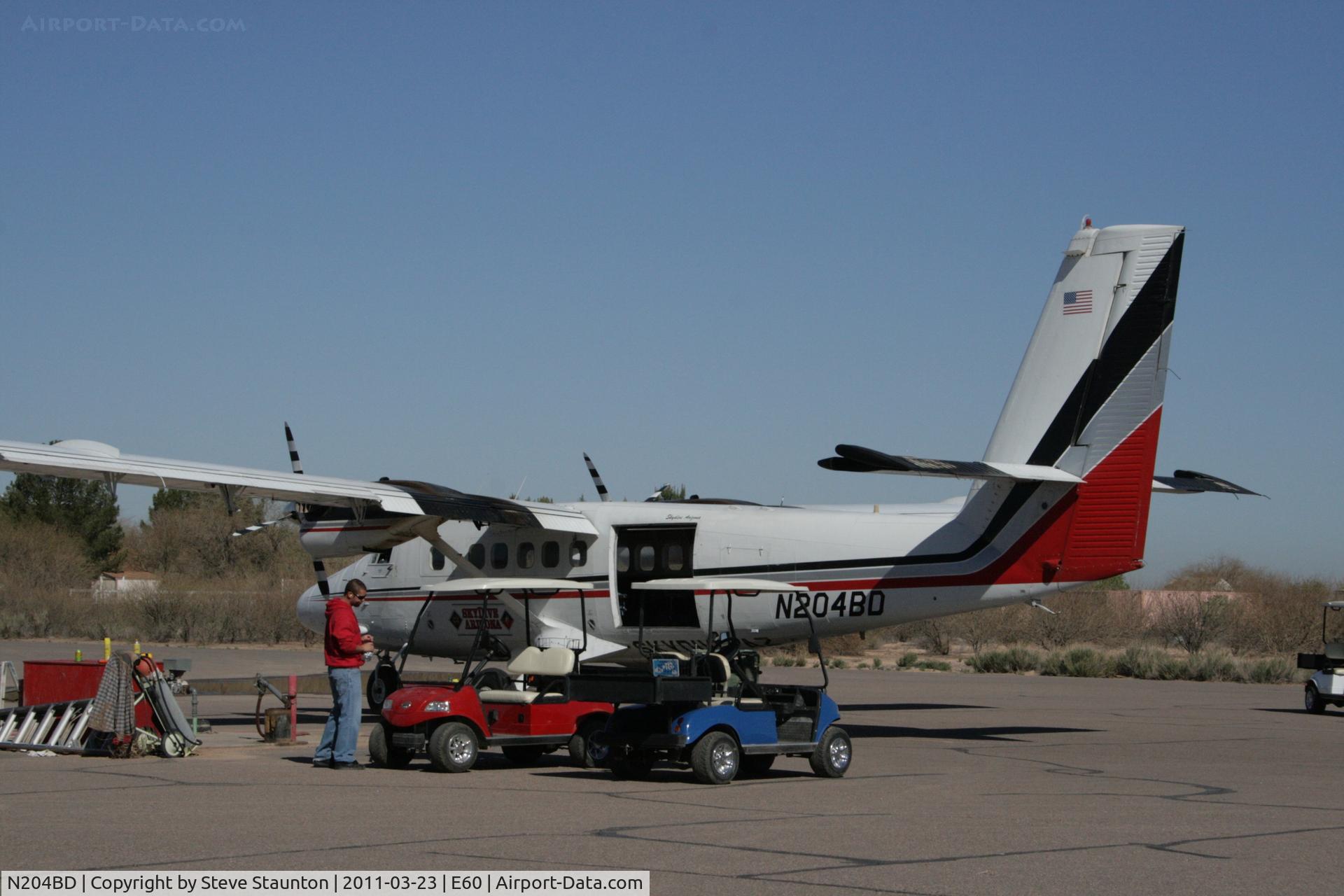N204BD, 1969 De Havilland Canada DHC-6-200 Twin Otter C/N 204, Taken at Eloy Airport, in March 2011 whilst on an Aeroprint Aviation tour