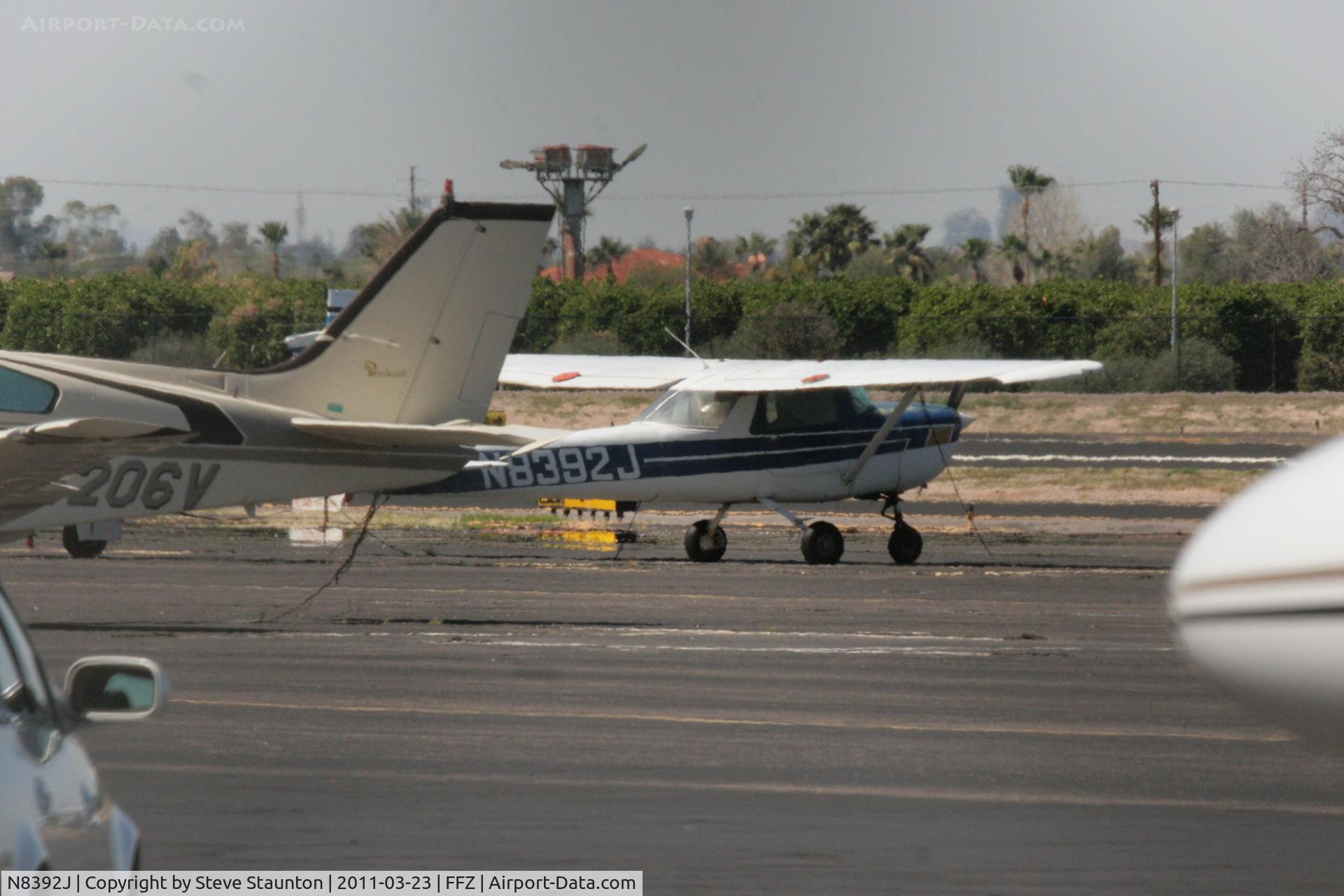 N8392J, 1967 Cessna 150G C/N 15066292, Taken at Falcon Field Airport, in March 2011 whilst on an Aeroprint Aviation tour