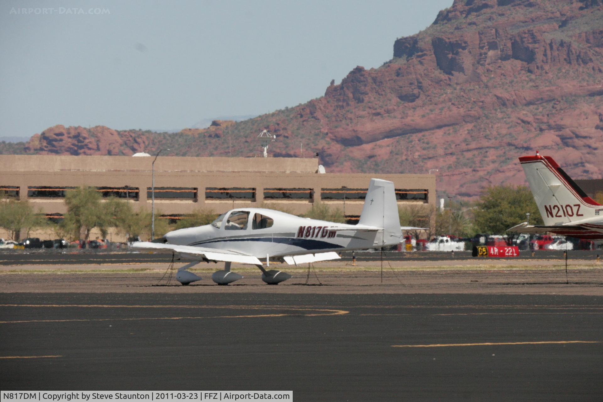 N817DM, 2007 Vans RV-10 C/N 40401, Taken at Falcon Field Airport, in March 2011 whilst on an Aeroprint Aviation tour