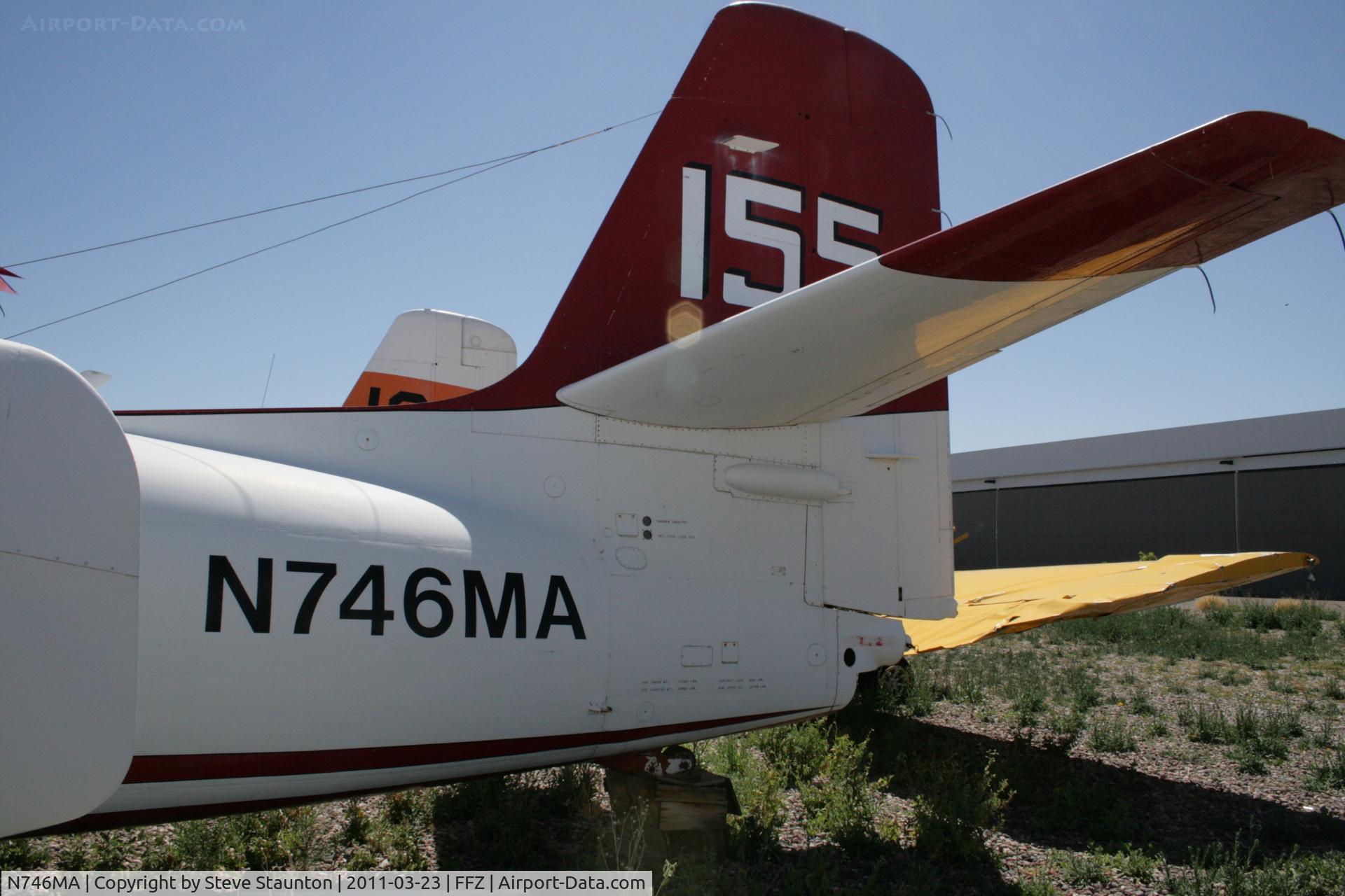 N746MA, Grumman S2F-1 Tracker C/N 655, Taken at Falcon Field Airport, in March 2011 whilst on an Aeroprint Aviation tour