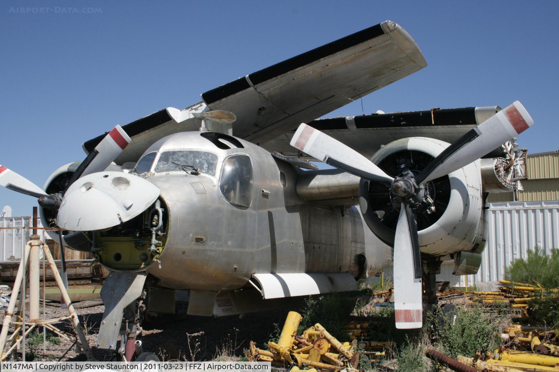 N147MA, 1959 Grumman S2F-3 Tracker C/N 147531, Taken at Falcon Field Airport, in March 2011 whilst on an Aeroprint Aviation tour