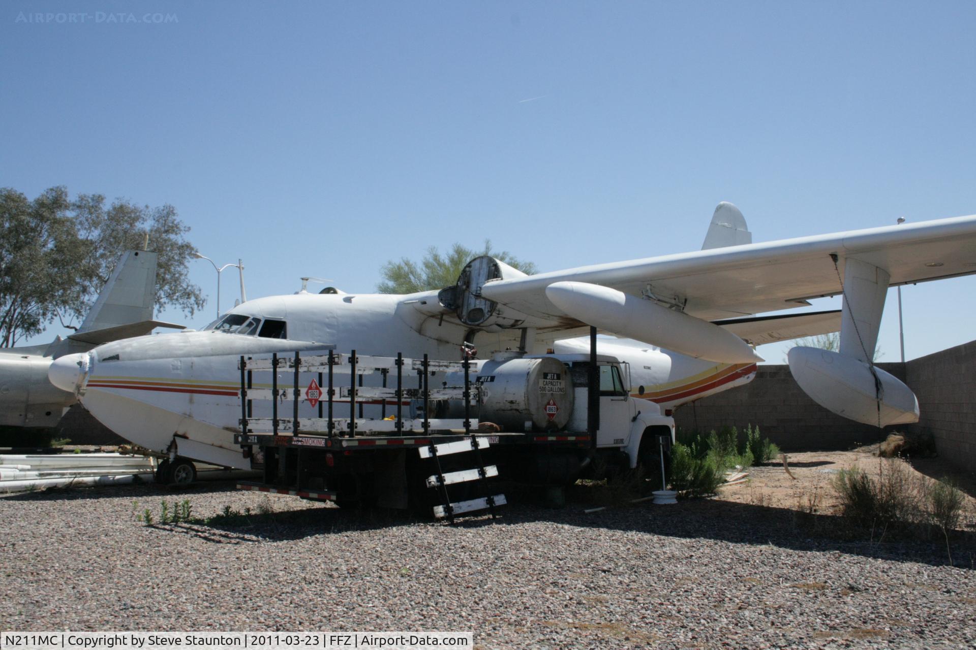 N211MC, 1951 Grumman HU-16B Albatross C/N G-174, Taken at Falcon Field Airport, in March 2011 whilst on an Aeroprint Aviation tour