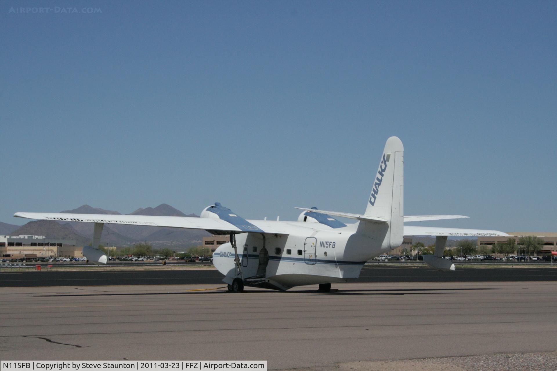 N115FB, Grumman HU-16D Albatross C/N G-462, Taken at Falcon Field Airport, in March 2011 whilst on an Aeroprint Aviation tour