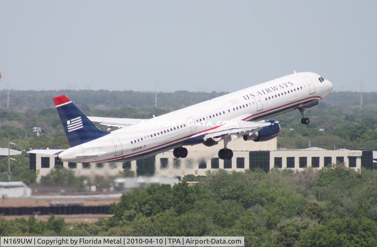 N169UW, 2001 Airbus A321-211 C/N 1455, US Airways A321