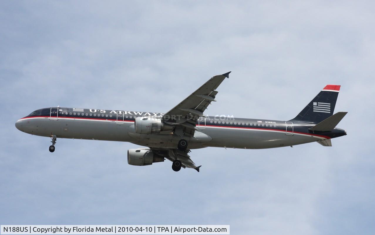 N188US, 2002 Airbus A321-211 C/N 1724, US Airways A321