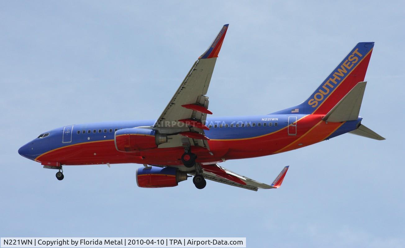 N221WN, 2005 Boeing 737-7H4 C/N 34259, Southwest 737