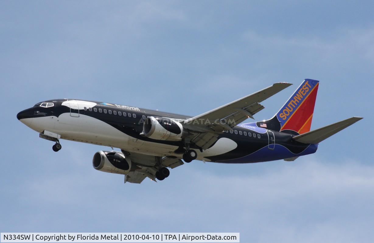 N334SW, 1988 Boeing 737-3H4 C/N 23938, SHAMU