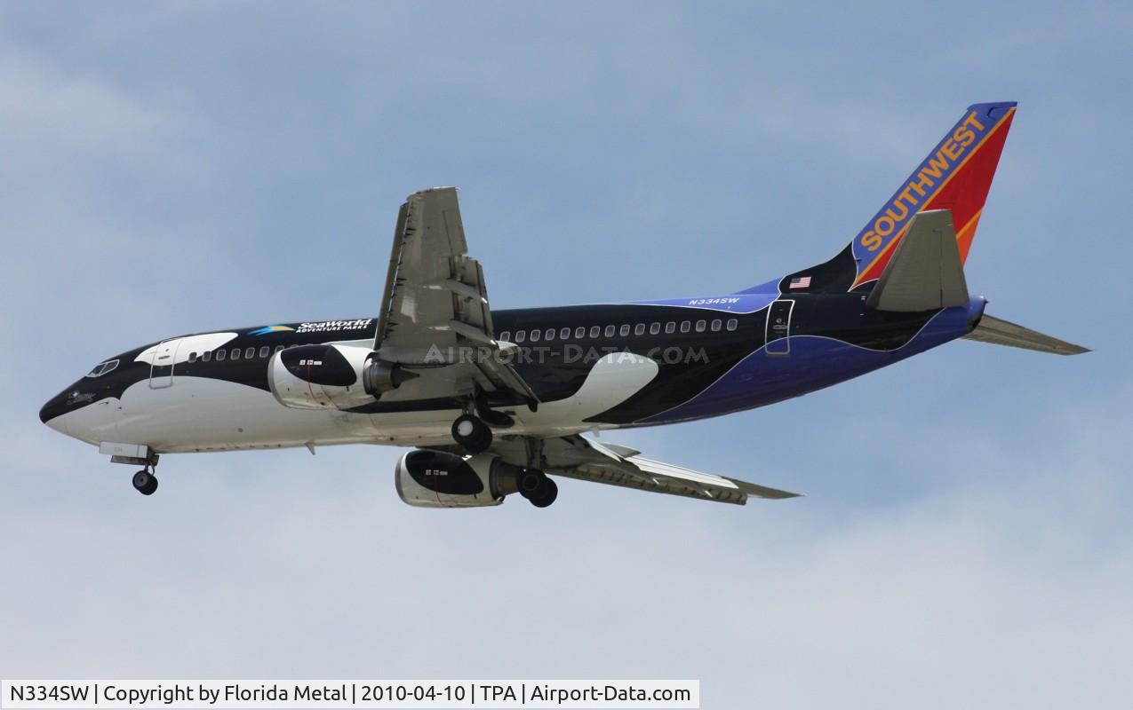 N334SW, 1988 Boeing 737-3H4 C/N 23938, SHAMU