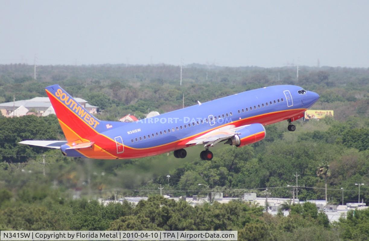 N341SW, 1988 Boeing 737-3H4 C/N 24091, Southwest 737