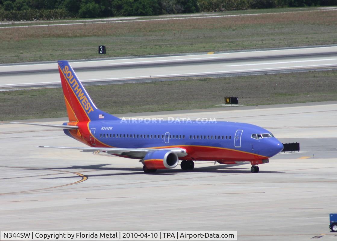 N344SW, 1989 Boeing 737-3H4 C/N 24152, Southwest 737