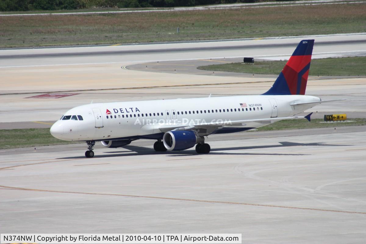 N374NW, 2001 Airbus A320-212 C/N 1646, Delta A320