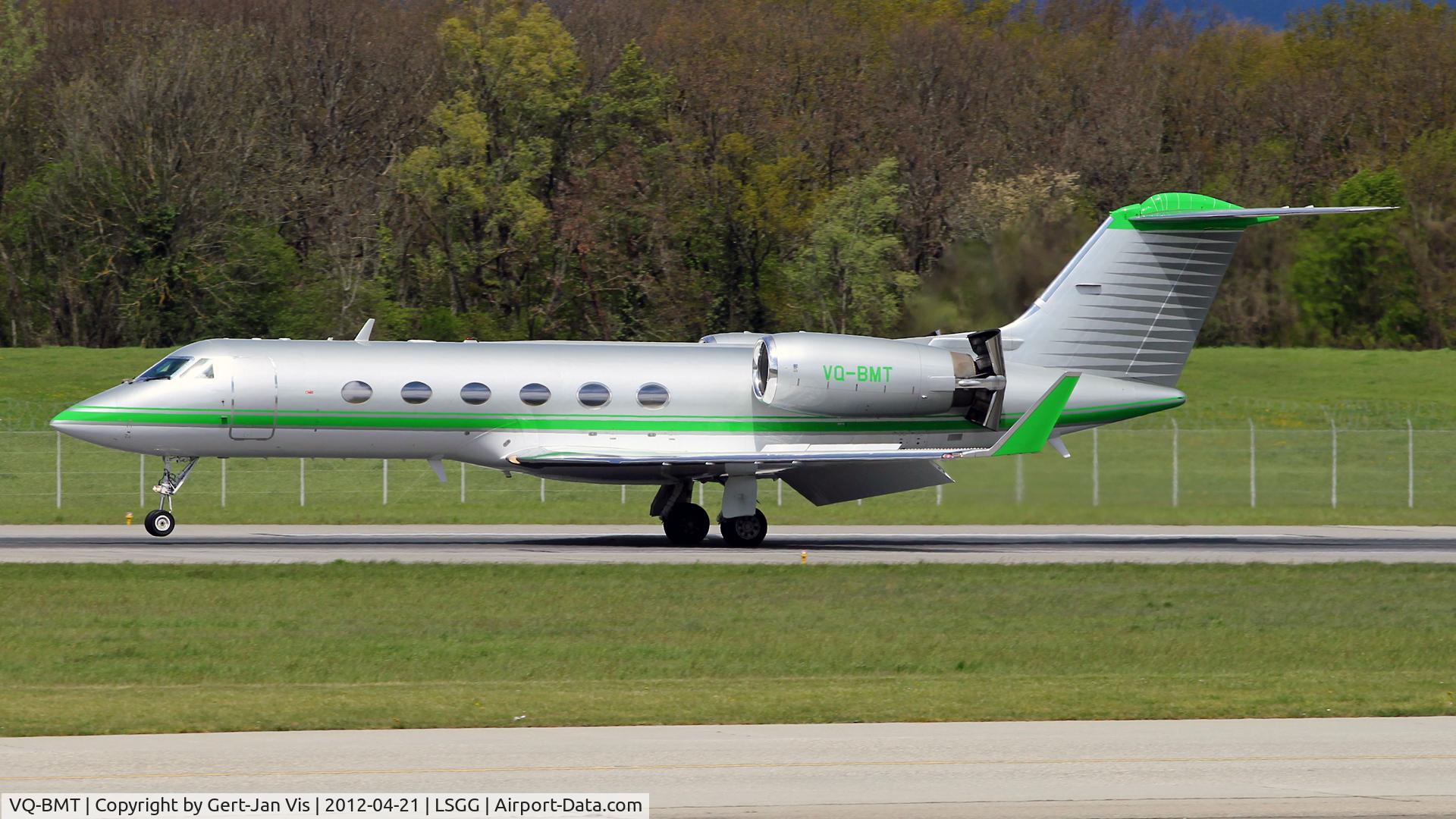 VQ-BMT, 1999 Gulfstream Aerospace G-IV C/N 1362, Just landed rw23