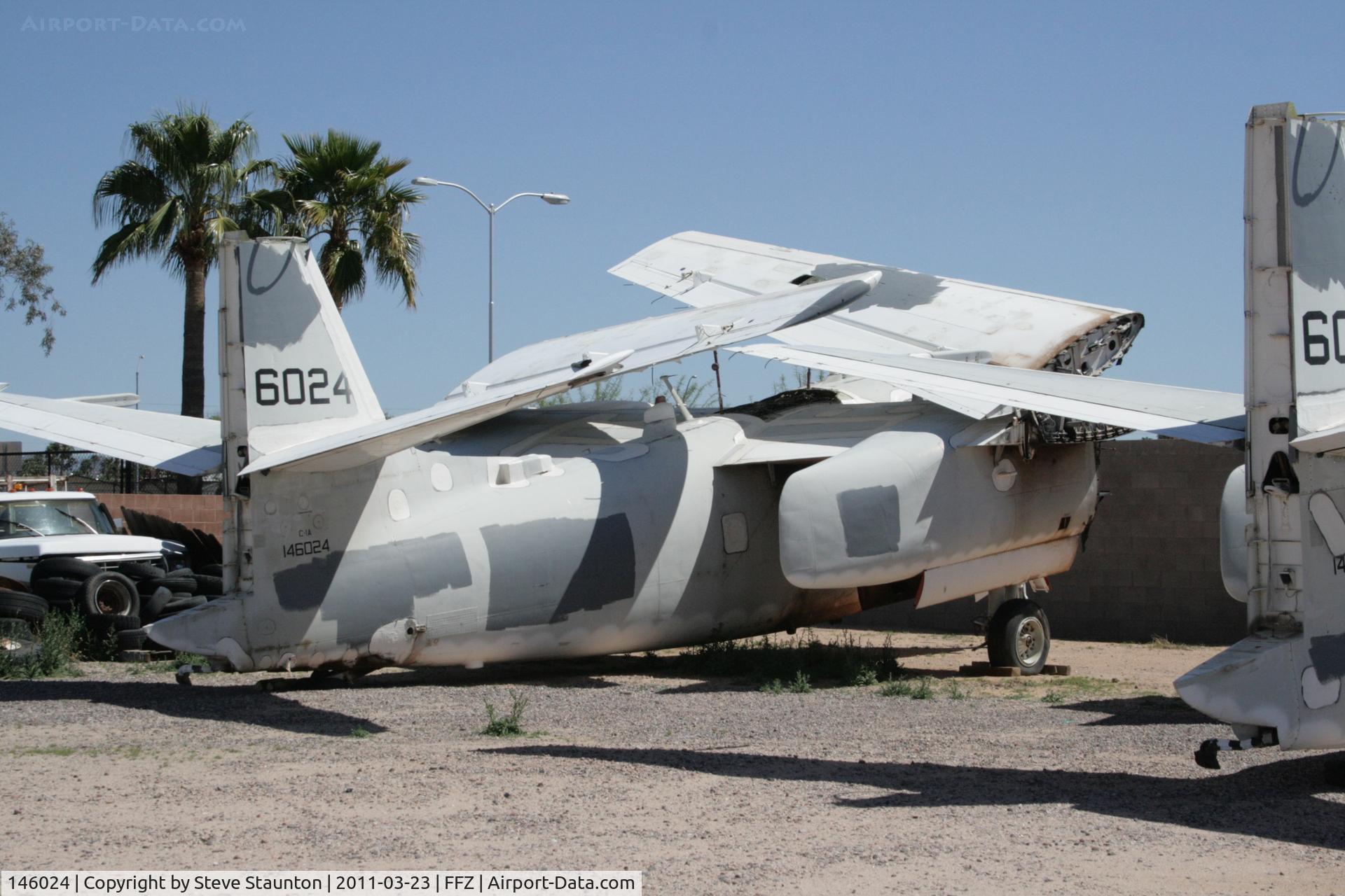 146024, Grumman C-1A Trader C/N 54, Taken at Falcon Field Airport, in March 2011 whilst on an Aeroprint Aviation tour