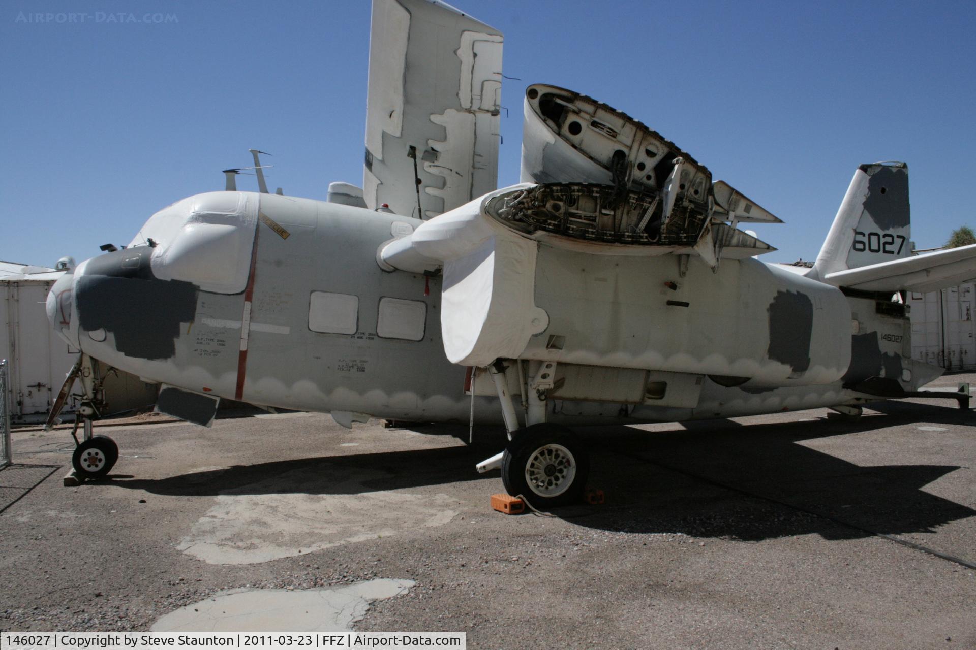 146027, Grumman C-1A Trader C/N 57, Taken at Falcon Field Airport, in March 2011 whilst on an Aeroprint Aviation tour