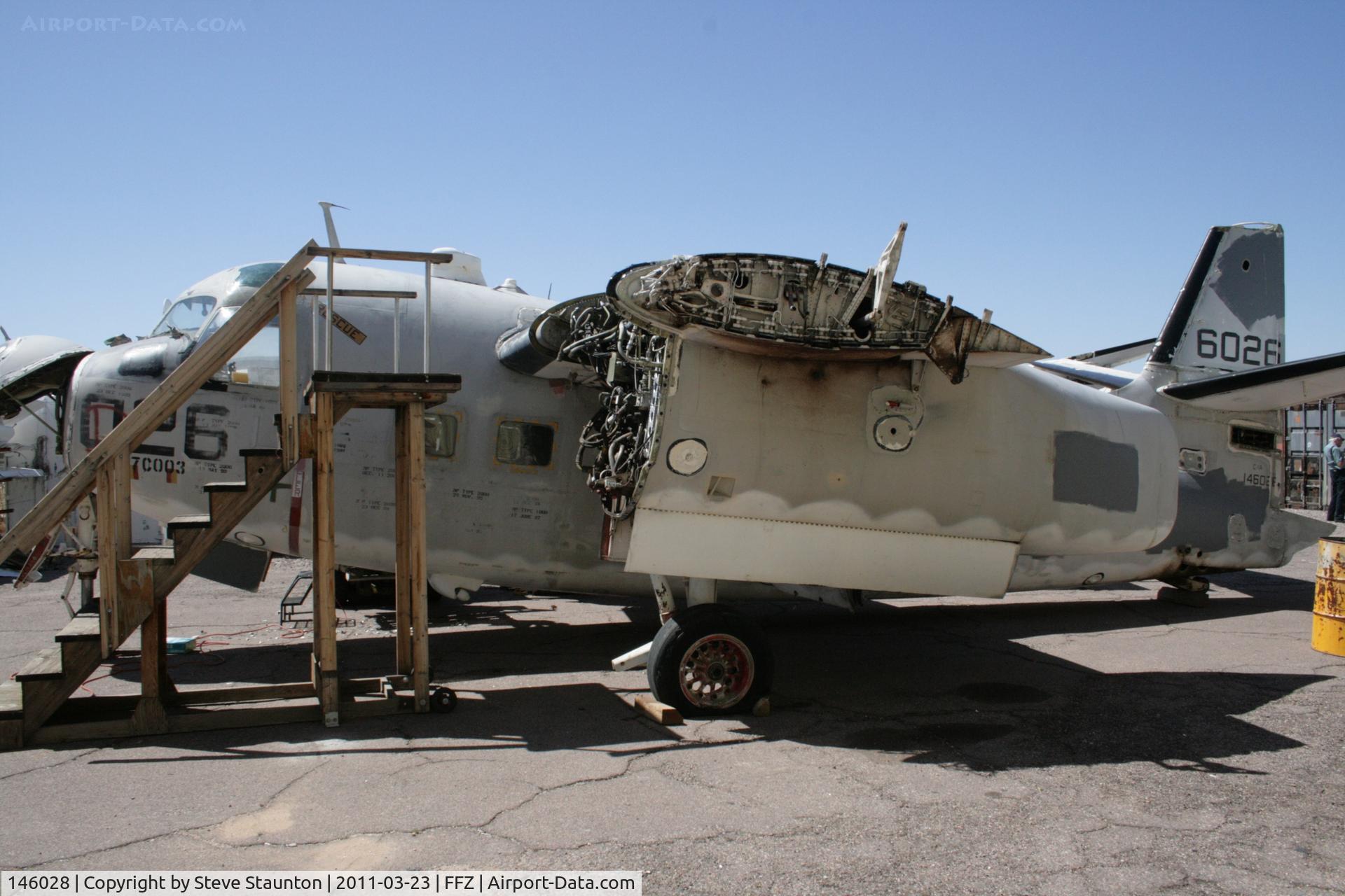 146028, Grumman C-1A Trader C/N 58, Taken at Falcon Field Airport, in March 2011 whilst on an Aeroprint Aviation tour