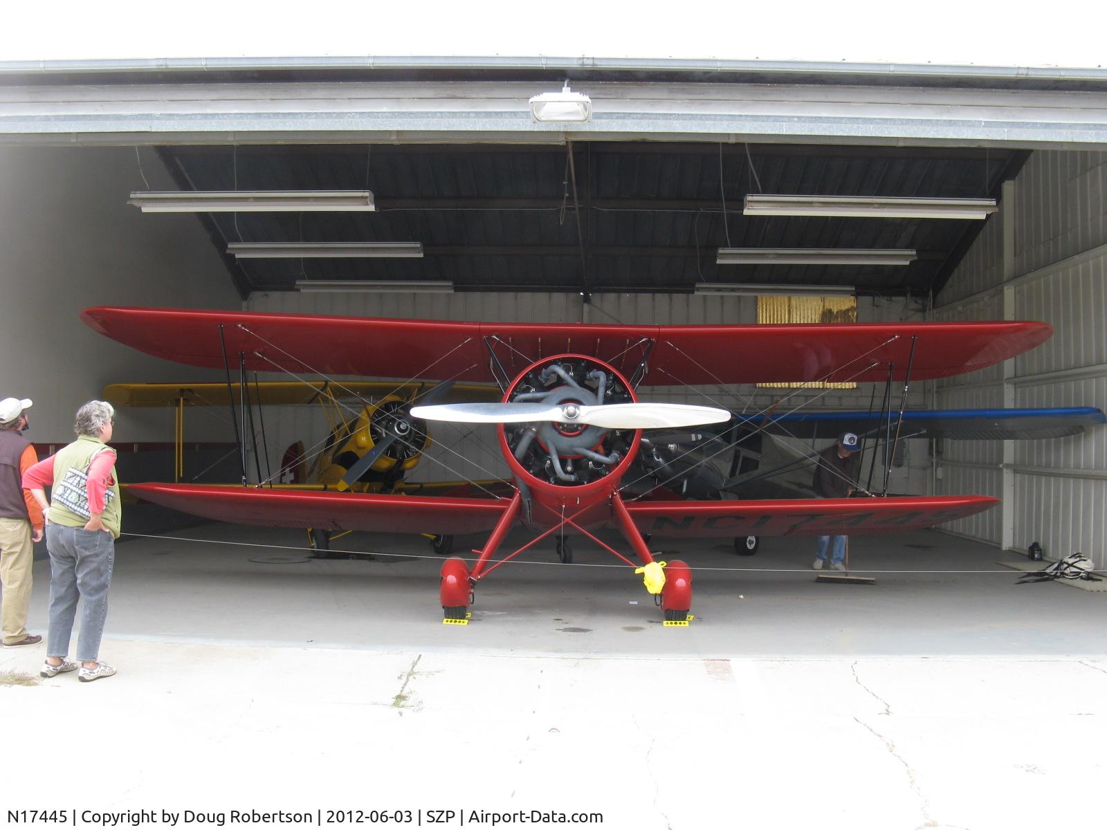 N17445, 1931 Waco QCF C/N 3496, 1931 Waco QCF as NC17445, Continental W670 165 Hp radial, NACA Clark Y airfoils, good short field performer, one of just 34 built, four ailerons, three seats