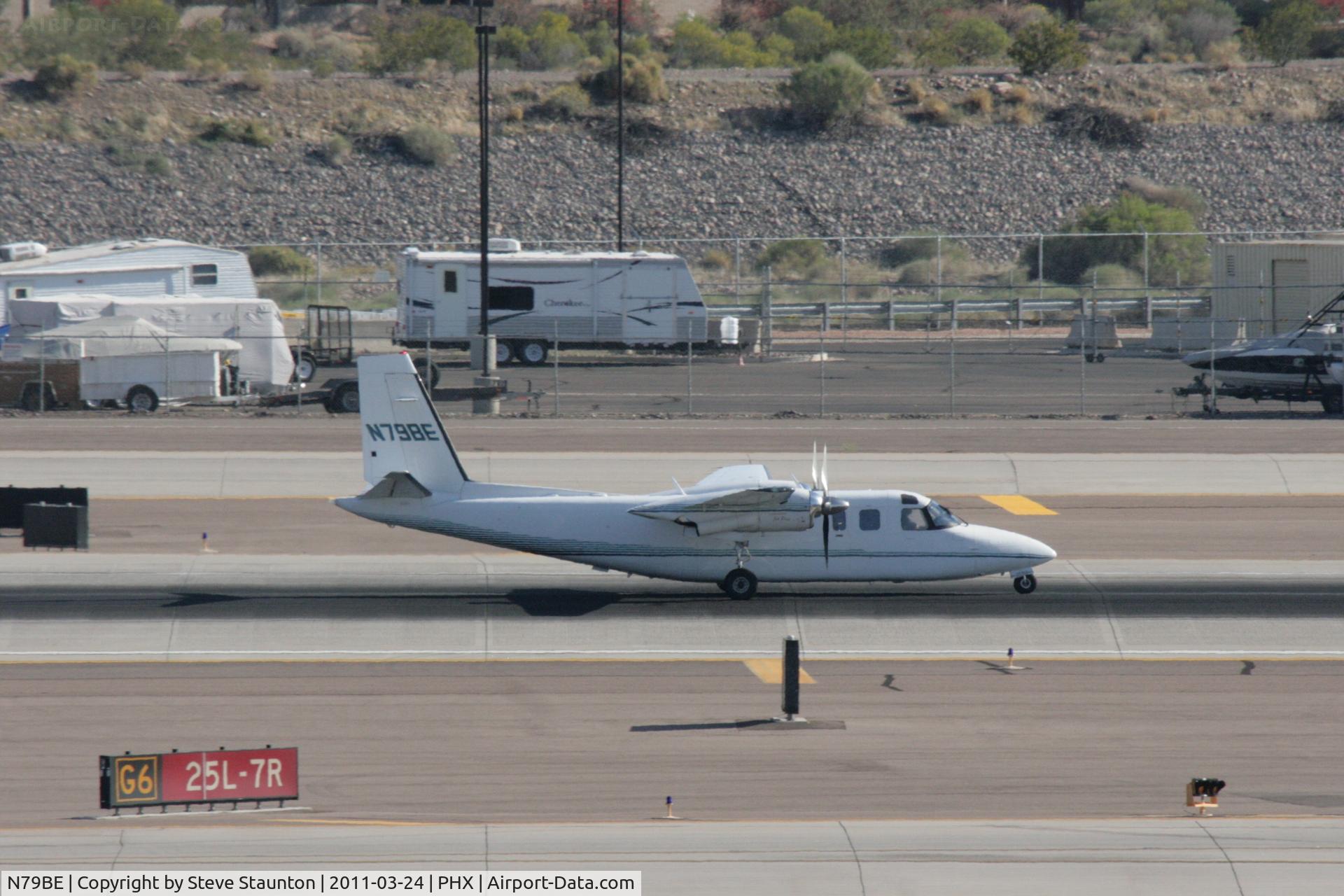 N79BE, 1977 Rockwell 690B Turbo Commander C/N 11408, Taken at Phoenix Sky Harbor Airport, in March 2011 whilst on an Aeroprint Aviation tour
