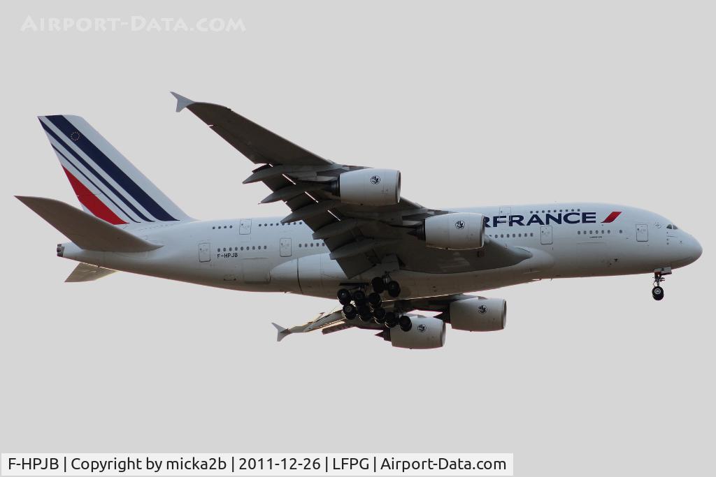 F-HPJB, 2009 Airbus A380-861 C/N 040, Landing