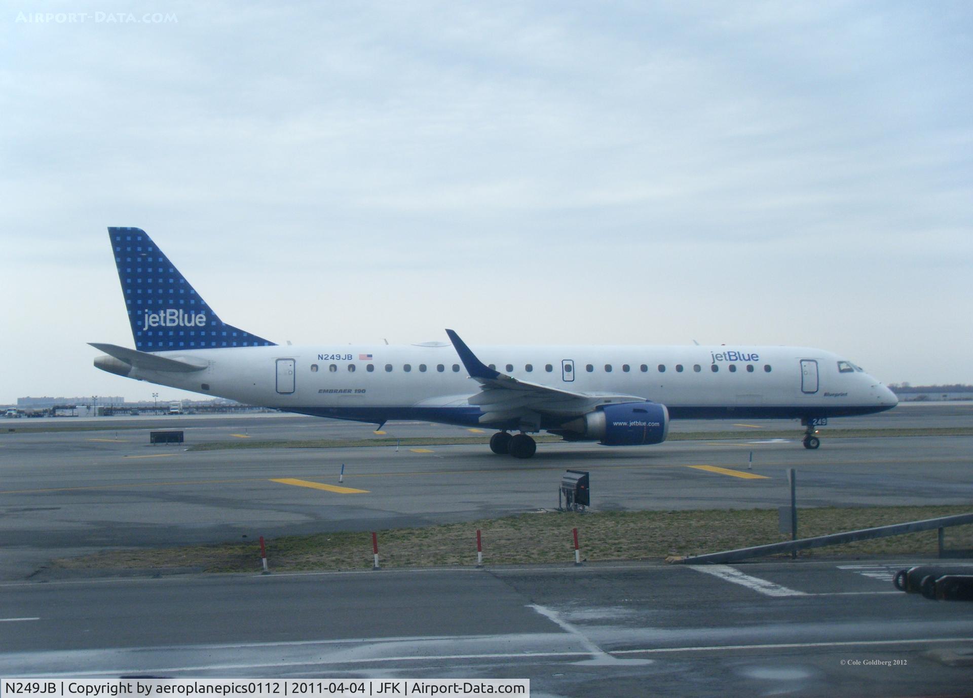 N249JB, 2006 Embraer 190AR (ERJ-190-100IGW) C/N 19000045, N249JB seen at KJFK.