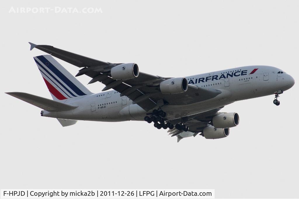 F-HPJD, 2010 Airbus A380-861 C/N 049, Landing