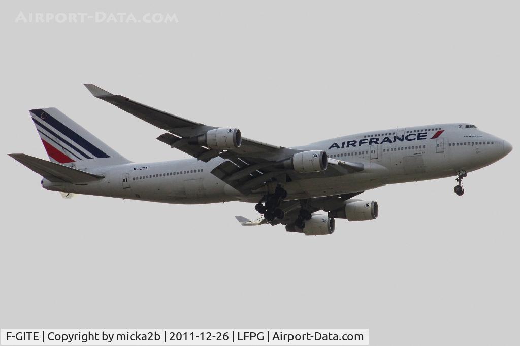 F-GITE, 1992 Boeing 747-428 C/N 25601, Landing
