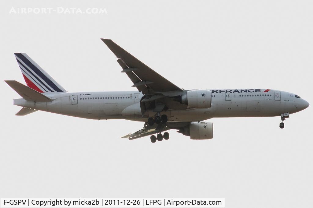 F-GSPV, 2002 Boeing 777-228/ER C/N 28684, Landing