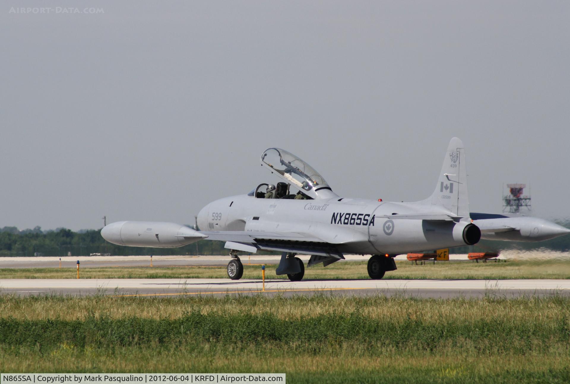 N865SA, 1957 Canadair CT-133 Silver Star 3 C/N T33-599 (133599), Canadair CT-33
