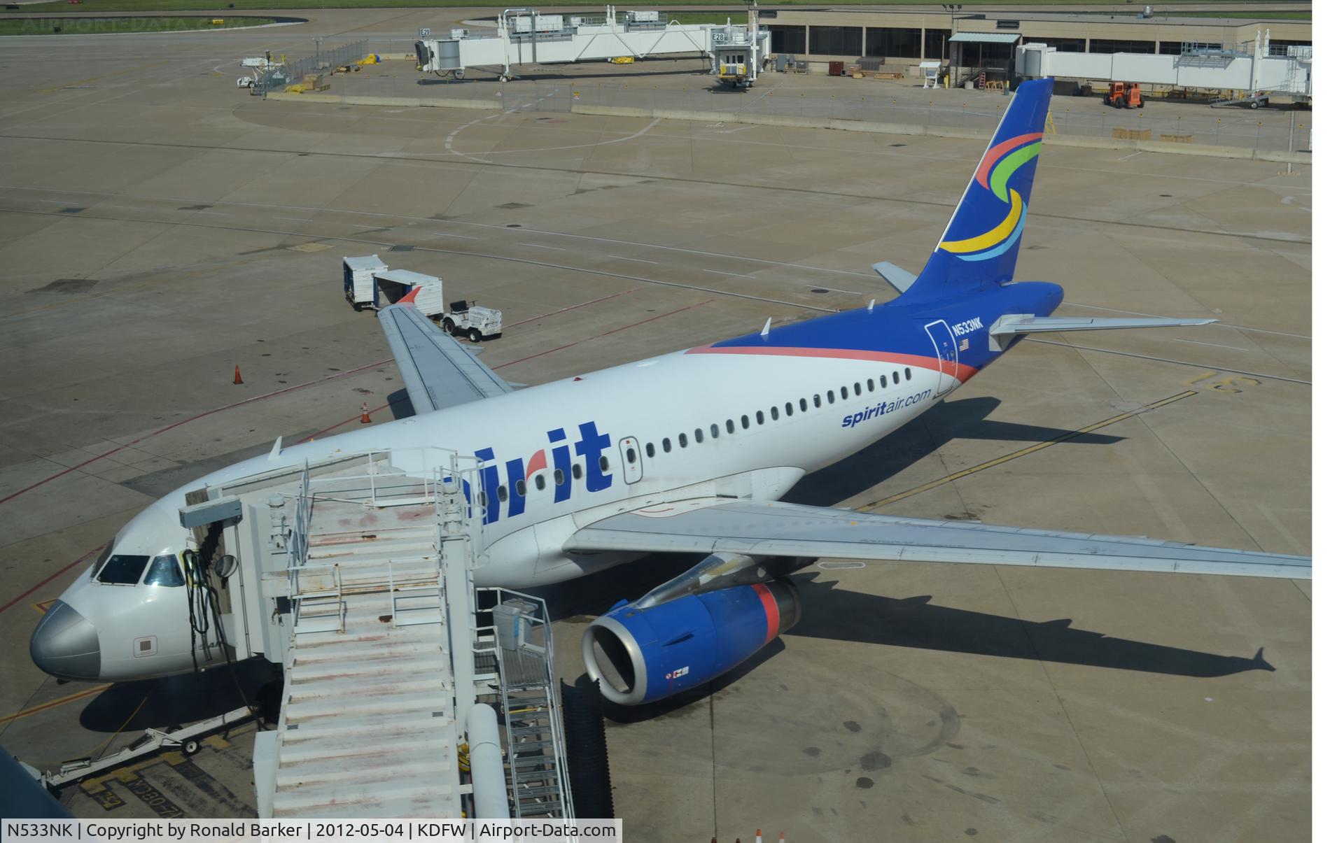 N533NK, 2008 Airbus A319-132 C/N 3393, Dallas