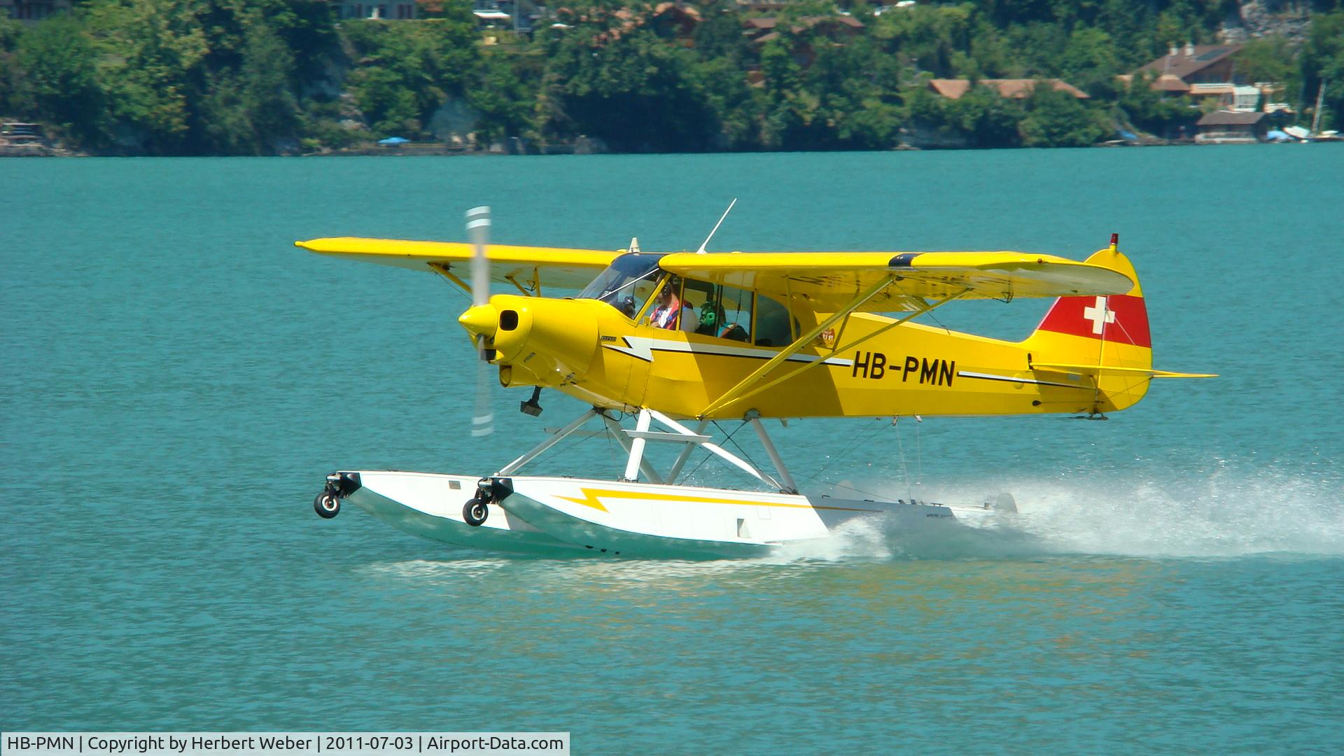 HB-PMN, 1990 Piper PA-18-150 Super Cub C/N 18-09053, Photo taken at the annual Seaplane meeting Bönigen Lake Brienz, Switzerland (Brienzersee)
This year, 10th anniversary takes place 29.6.-1.7.2012