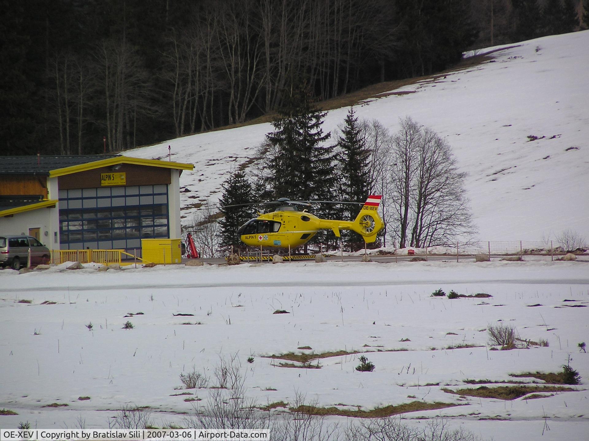 OE-XEV, 2004 Eurocopter EC-135T-2 C/N 0359, Taken at Base station, Hintertux, Austria