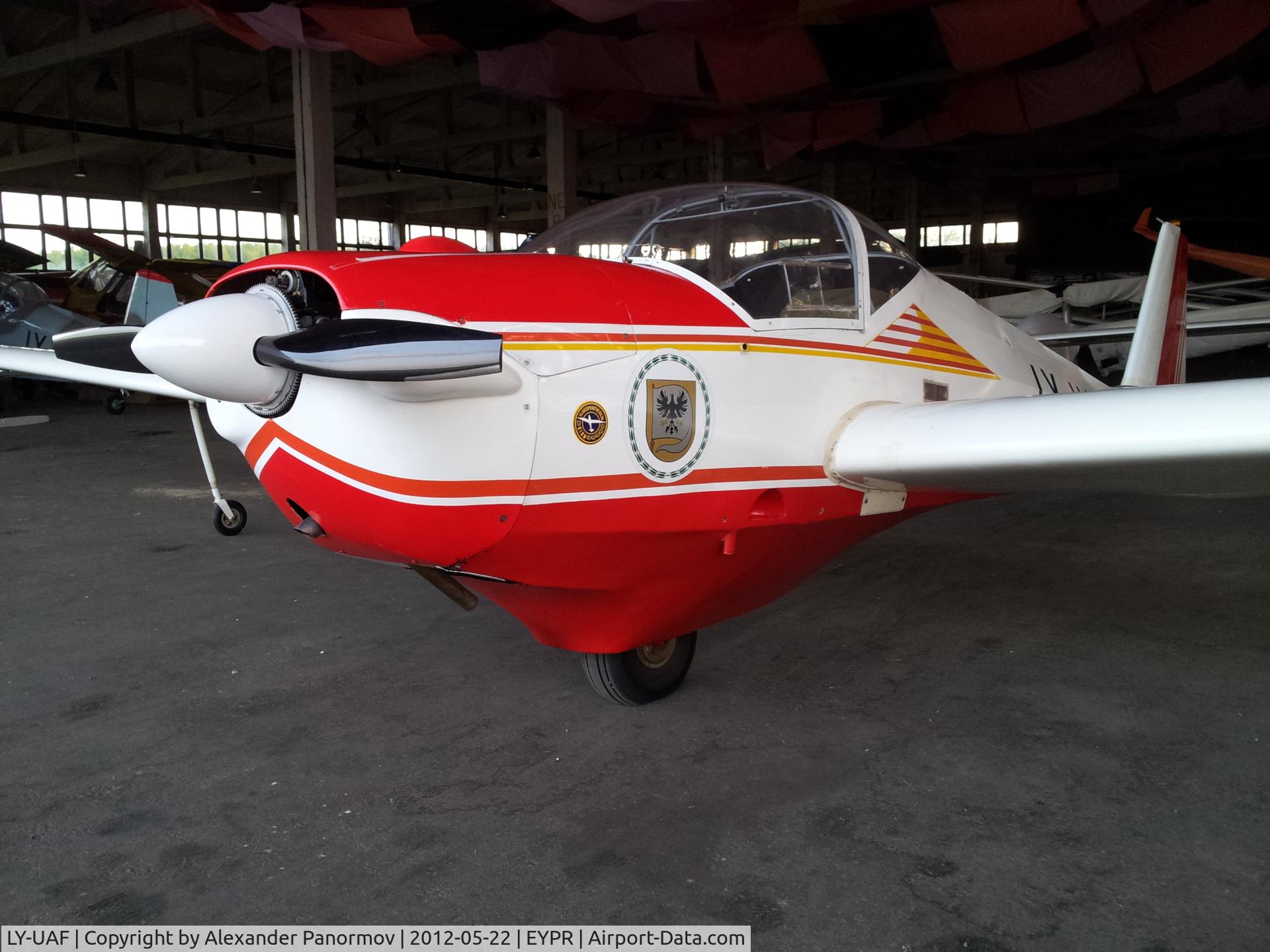 LY-UAF, 1977 Scheibe SF-25C Falke C/N 44212, ...in the club hangar