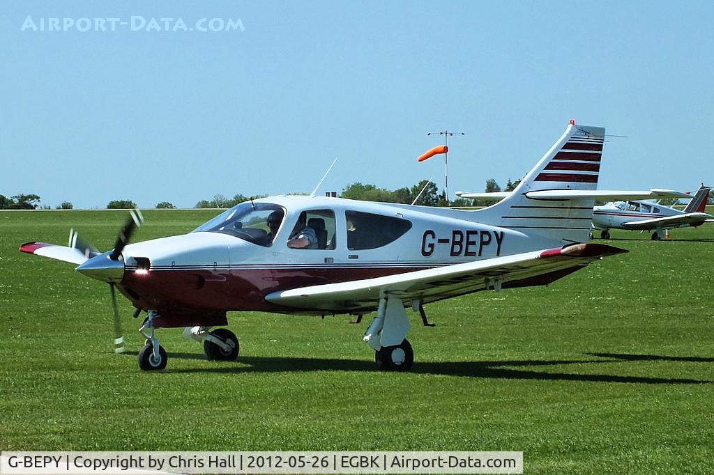 G-BEPY, 1977 Rockwell Commander 112B C/N 524, at AeroExpo 2012