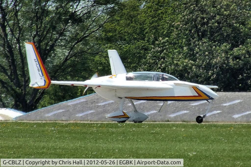 G-CBLZ, 1988 Rutan Long-EZ C/N 1046, at AeroExpo 2012
