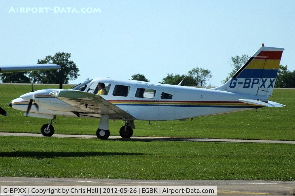 G-BPXX, 1979 Piper PA-34-200T Seneca II C/N 34-7970069, at AeroExpo 2012