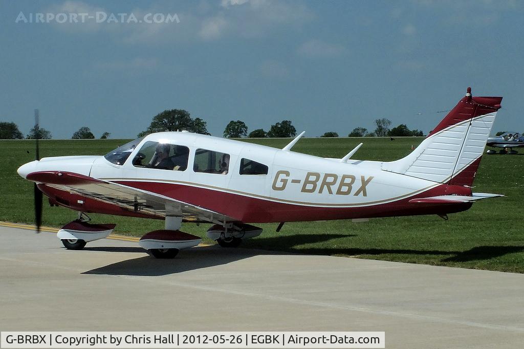 G-BRBX, 1976 Piper PA-28-181 Cherokee Archer II C/N 28-7690185, at AeroExpo 2012