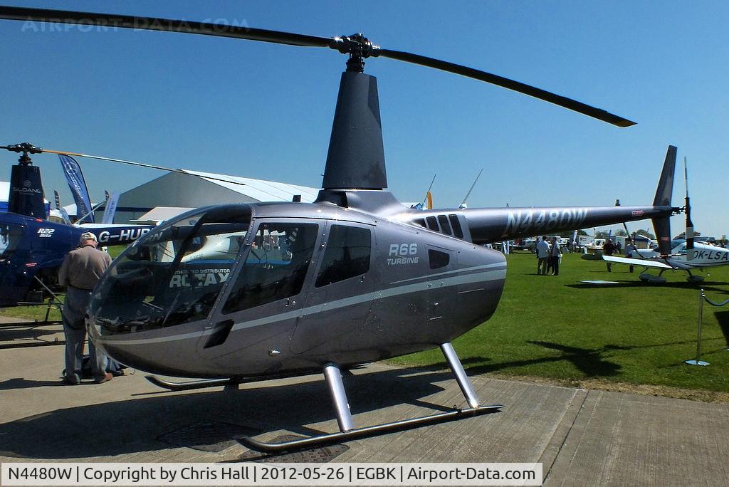 N4480W, 2012 Robinson R66 Turbine C/N 0096, at AeroExpo 2012
