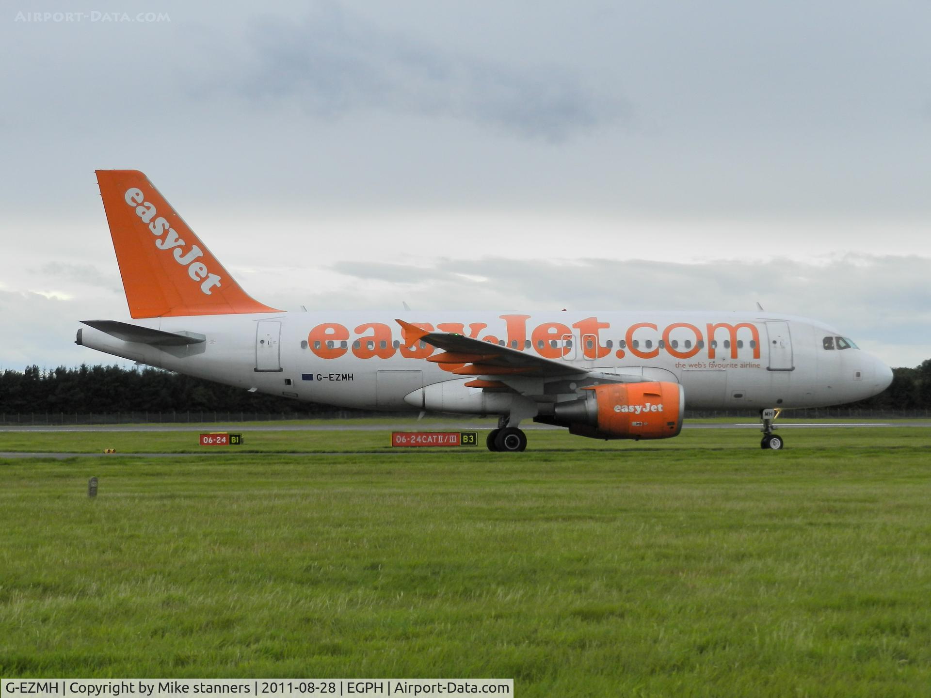 G-EZMH, 2003 Airbus A319-111 C/N 2053, Easyjet A319 Arrives at EDI