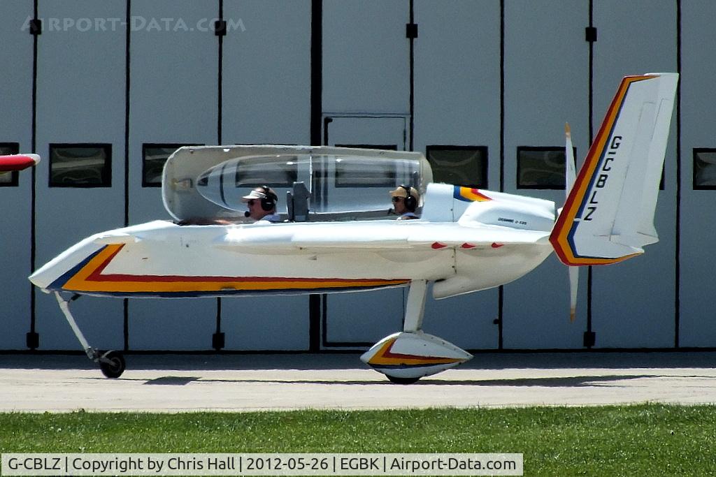 G-CBLZ, 1988 Rutan Long-EZ C/N 1046, at AeroExpo 2012