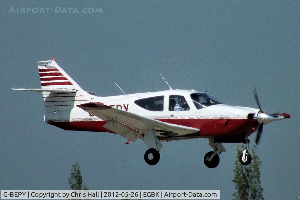 G-BEPY, 1977 Rockwell Commander 112B C/N 524, at AeroExpo 2012