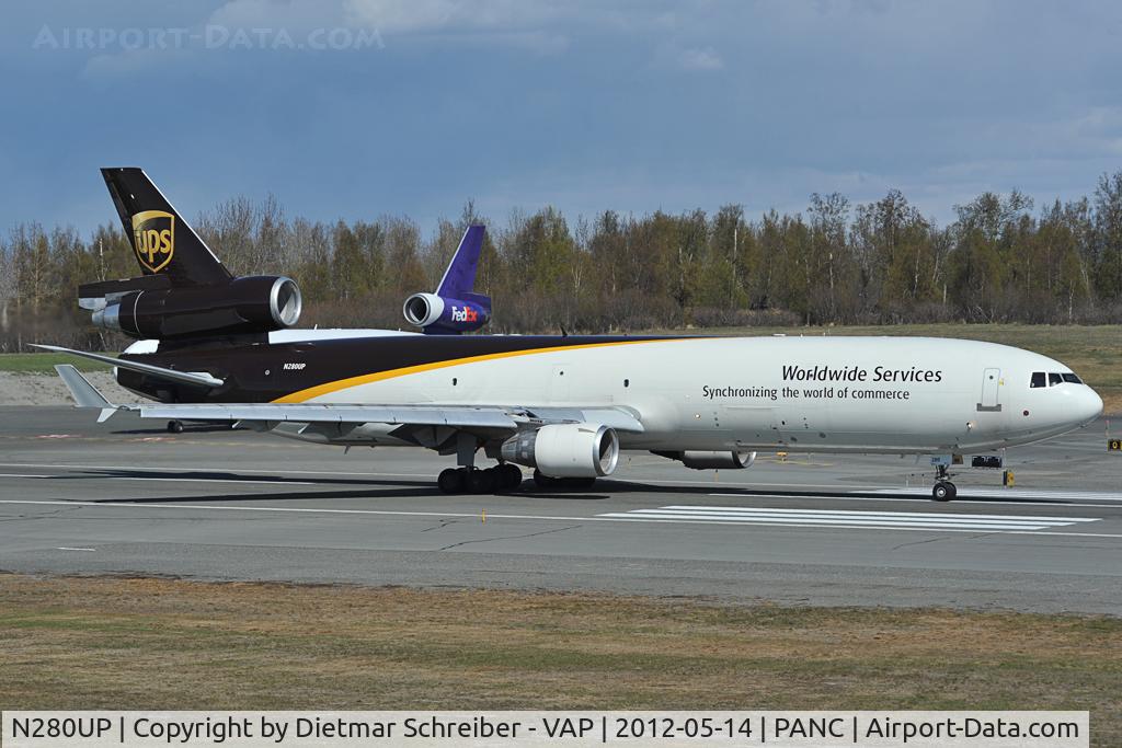 N280UP, 1997 McDonnell Douglas MD-11F C/N 48634, UPS MD11
