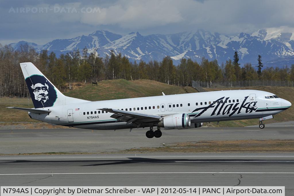 N794AS, 1998 Boeing 737-490 C/N 28889, Alaska AIrlines Boeing 737-400