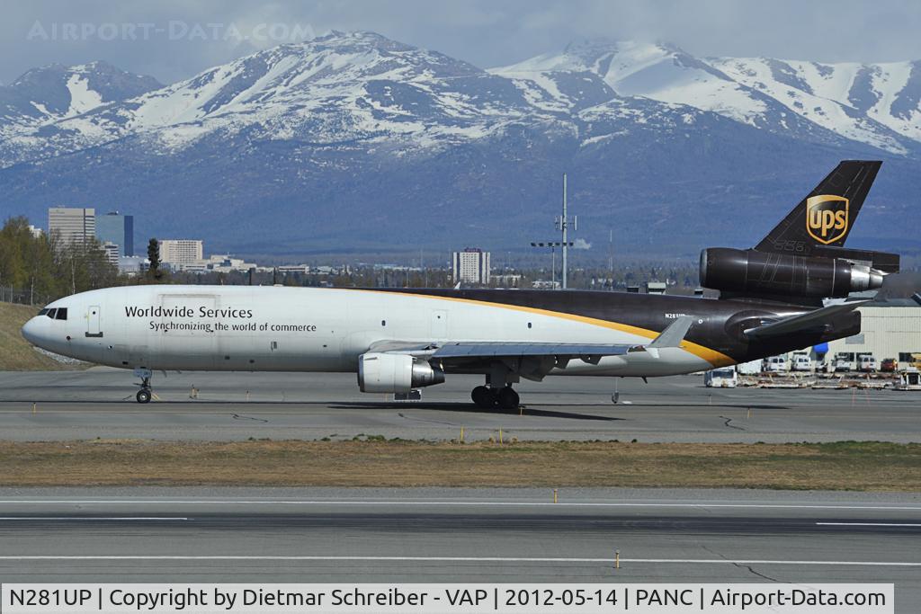N281UP, 1993 McDonnell Douglas MD-11F C/N 48538, UPS MD11