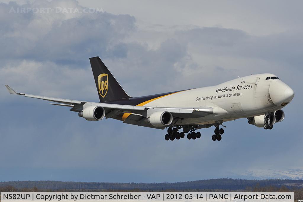 N582UP, 1997 Boeing 747-4R7F/SCD C/N 29053, UPS Boeing 747-400