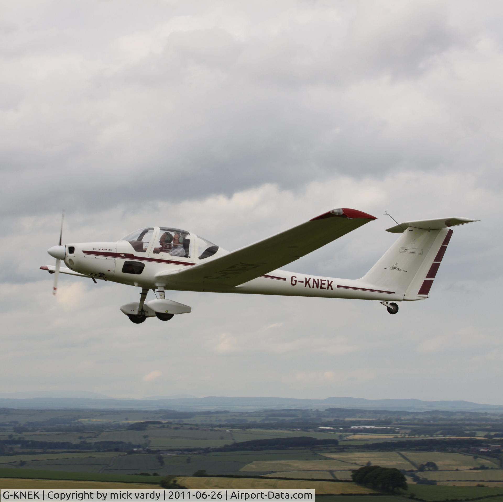 G-KNEK, 1986 Grob G-109B C/N 6437, Grob 109b syndicate aircraft, based Currock Hill. County Durham.