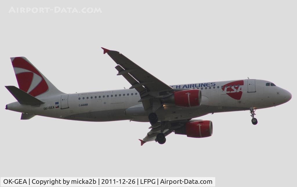OK-GEA, 2001 Airbus A320-214 C/N 1439, Landing