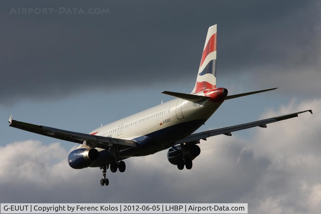 G-EUUT, 2007 Airbus A320-232 C/N 3314, ferihegy