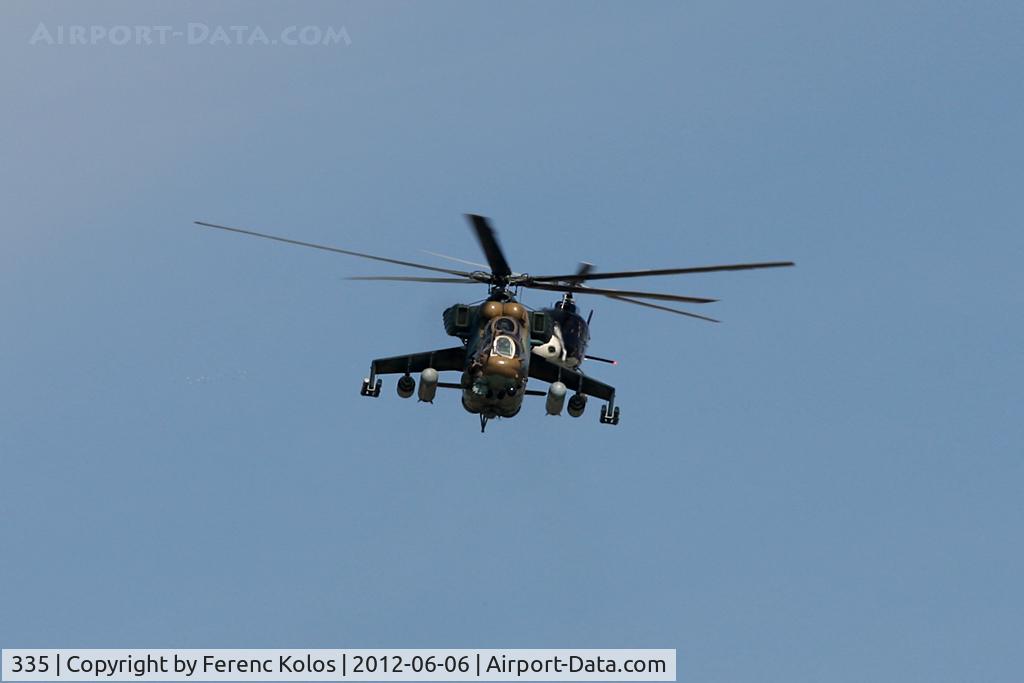 335, 1989 Mil Mi-24P Hind F C/N 340335, Budapest downtown