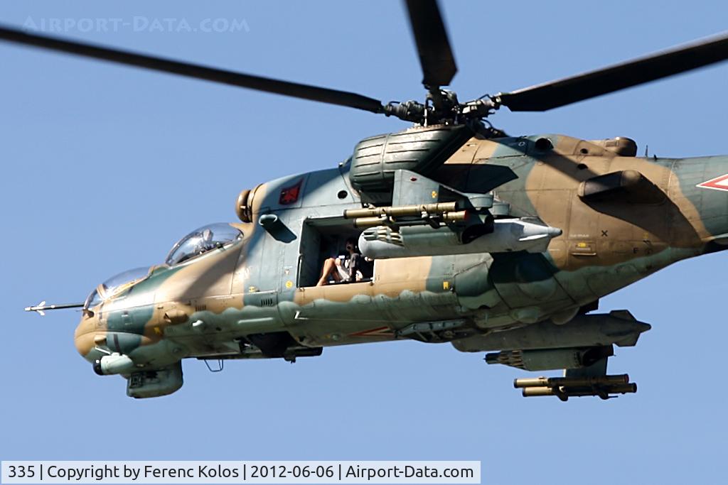 335, 1989 Mil Mi-24P Hind F C/N 340335, Budapest downtown