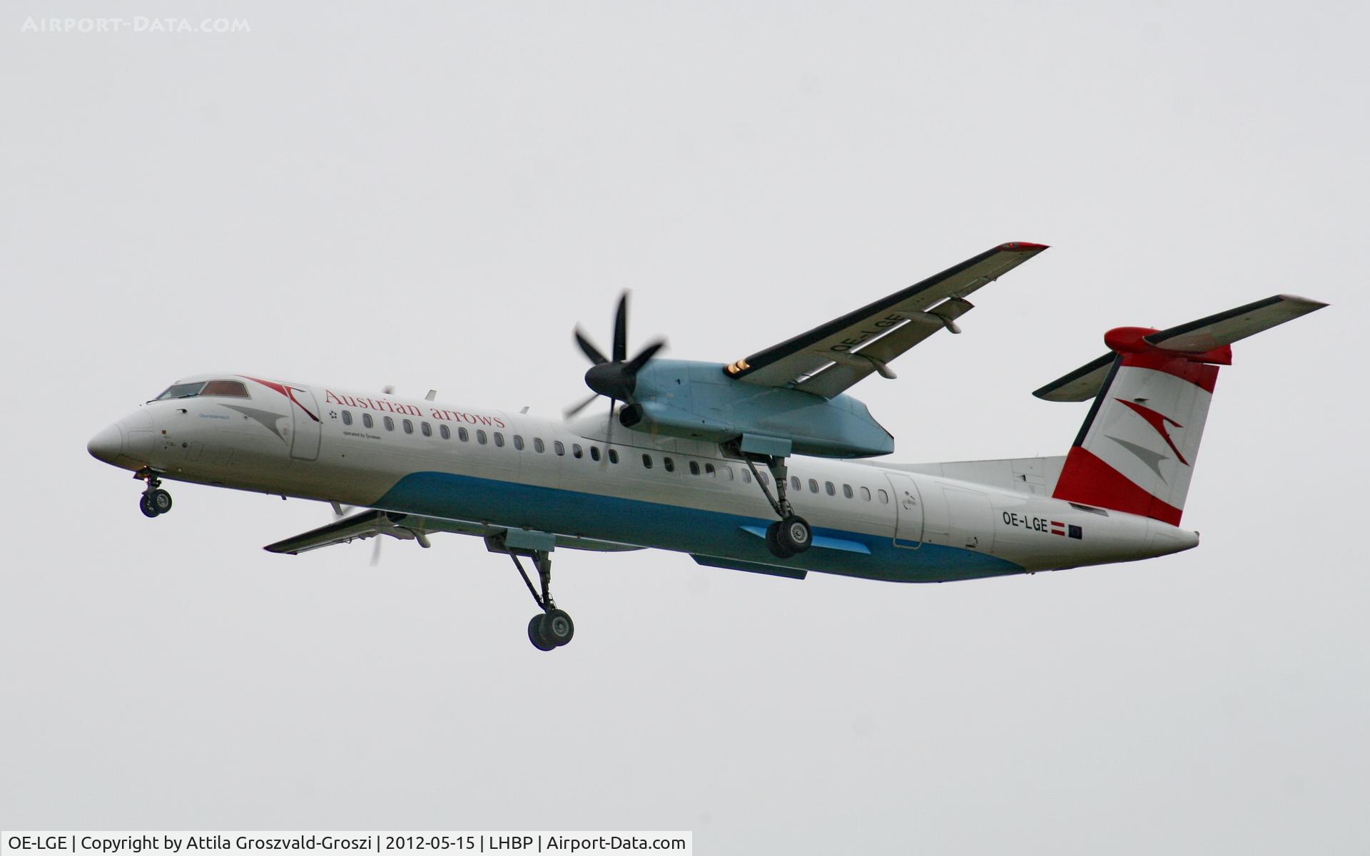 OE-LGE, 2001 De Havilland Canada DHC-8-402Q Dash 8 C/N 4042, LHBP/BUD Budapest, Liszt Ferenc International Airport II.