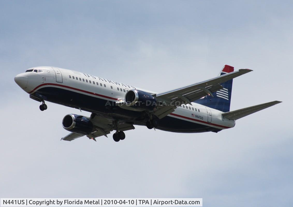 N441US, 1990 Boeing 737-4B7 C/N 24812, US Airways 737